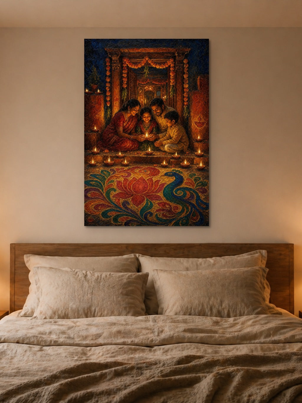 Diwali Doorway Oil Print — room 4
