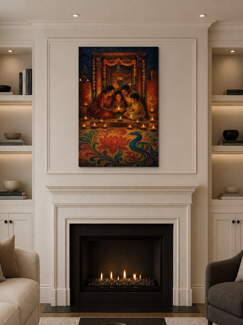 Diwali Doorway Oil Print — room 10