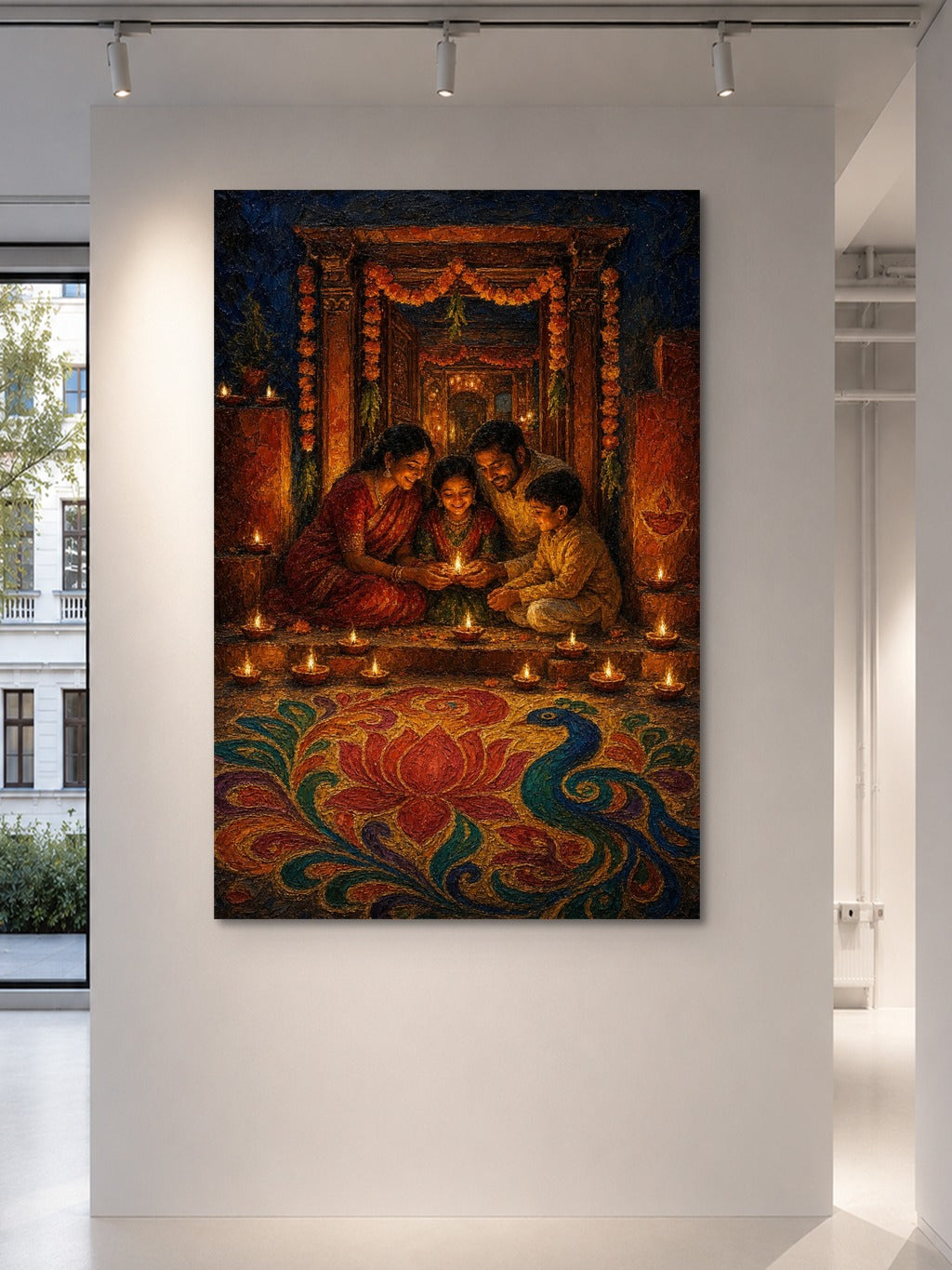 Diwali Doorway Oil Print — room 5