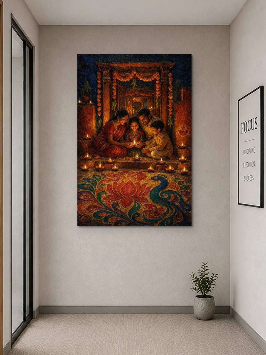 Diwali Doorway Oil Print — room 9