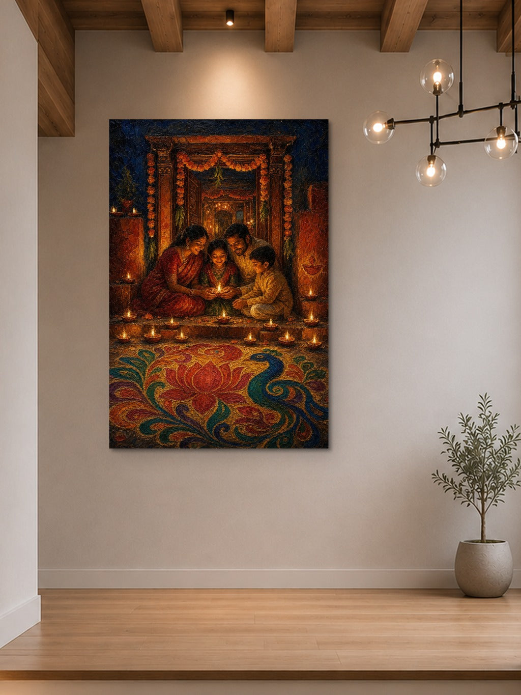 Diwali Doorway Oil Print — room 7