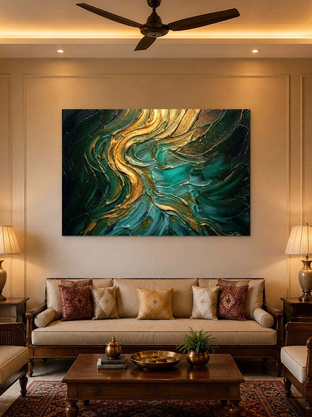 Gold River Abstract Art — room 2