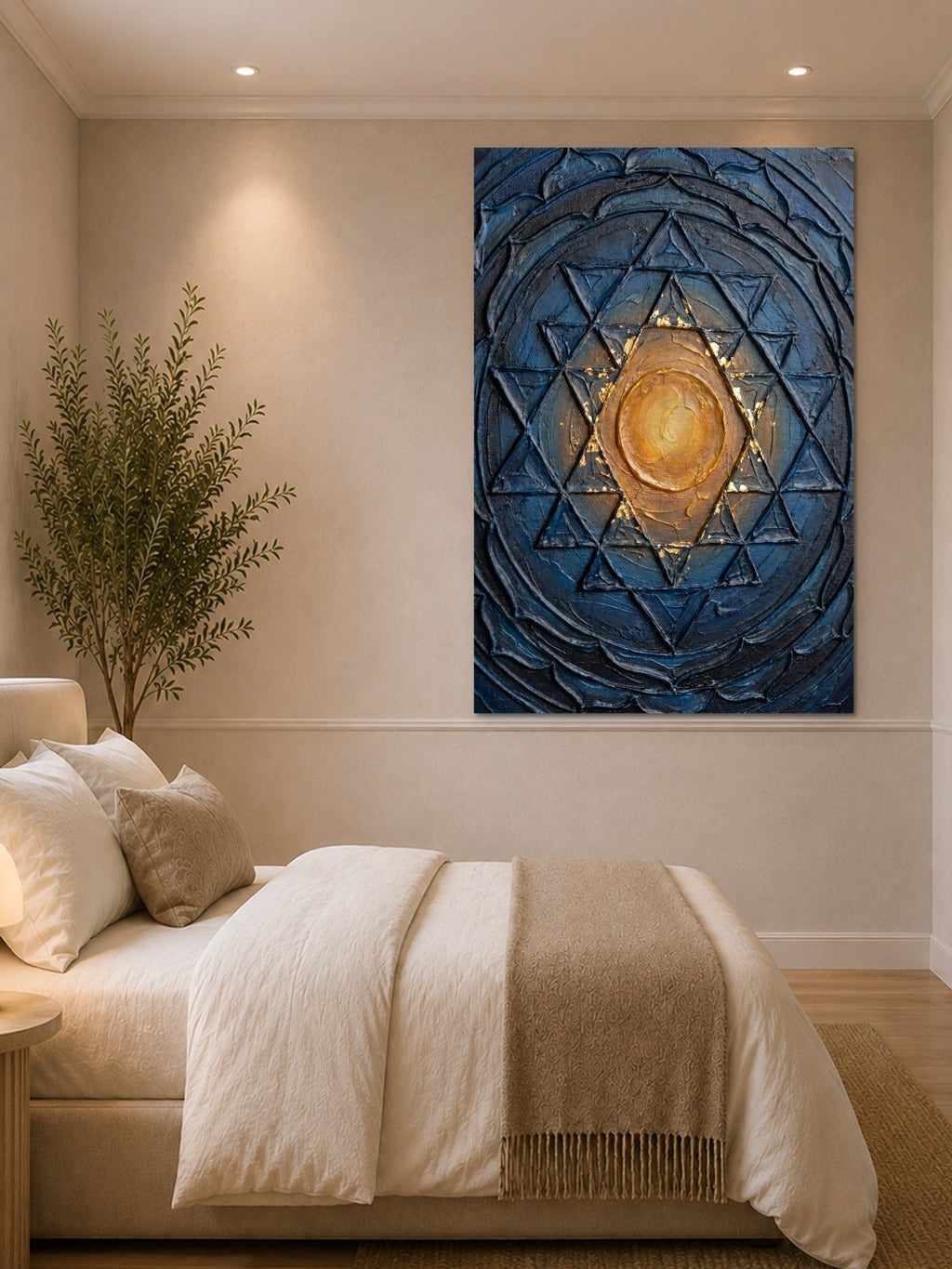 Sri Yantra Gold Impasto — room 1