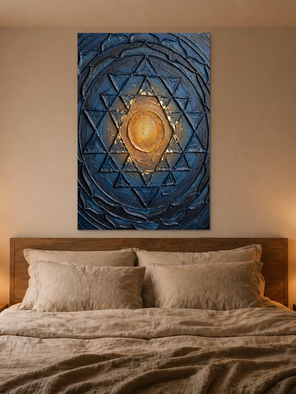 Sri Yantra Gold Impasto — room 4
