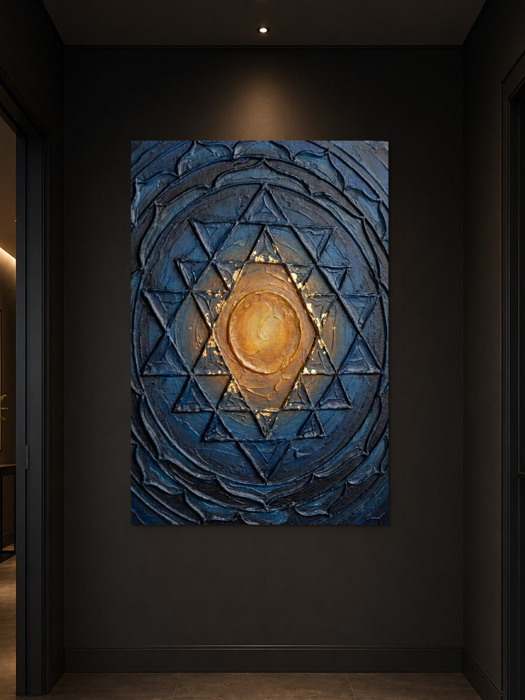 Sri Yantra Gold Impasto — room 3