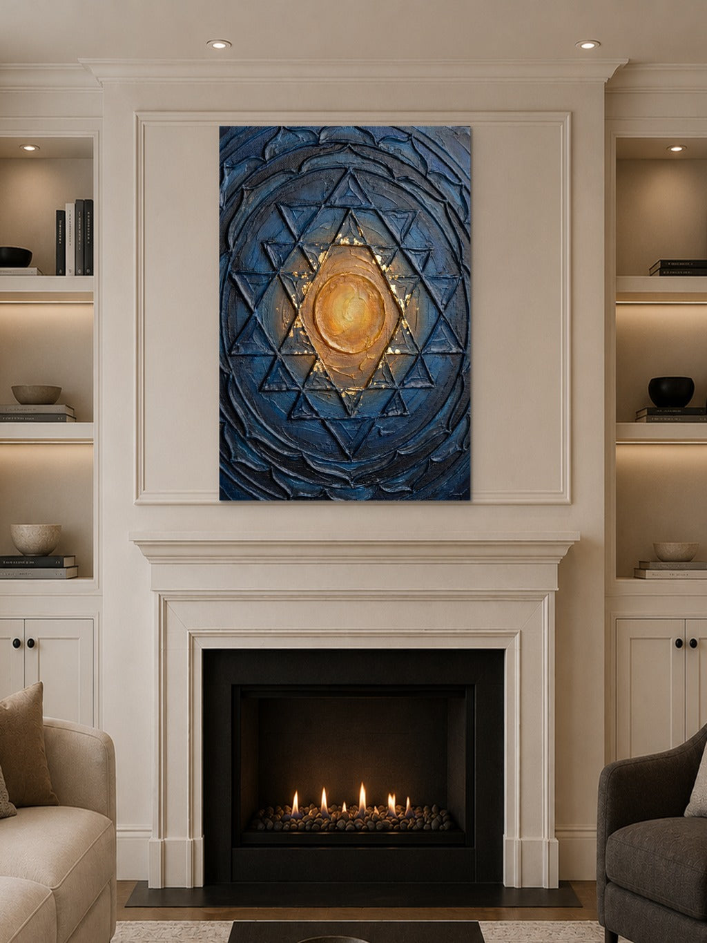 Sri Yantra Gold Impasto — room 10