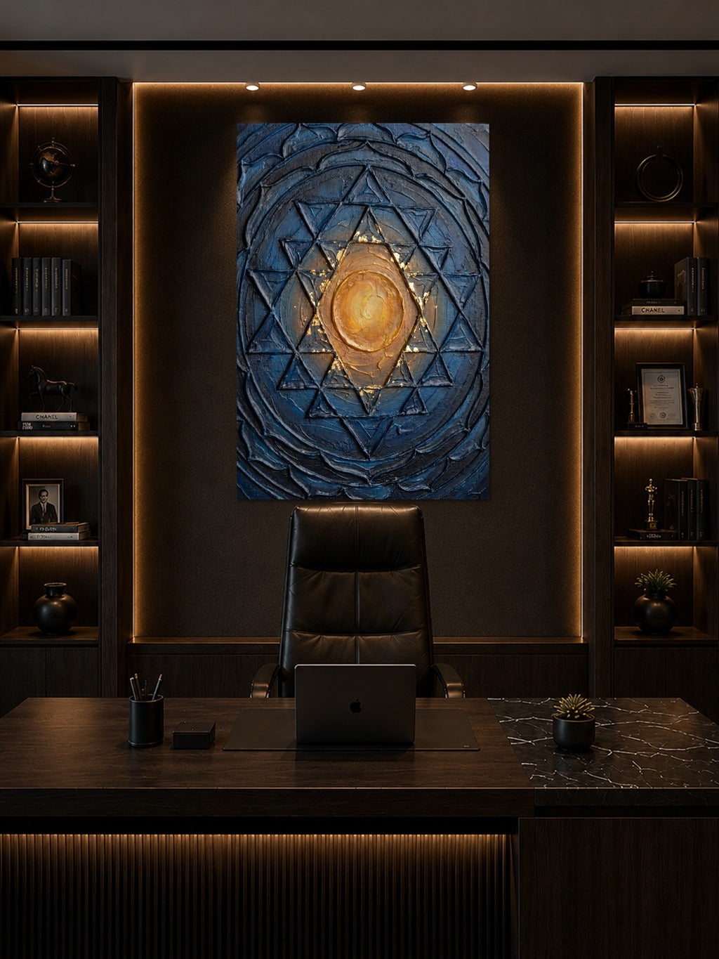 Sri Yantra Gold Impasto — room 8