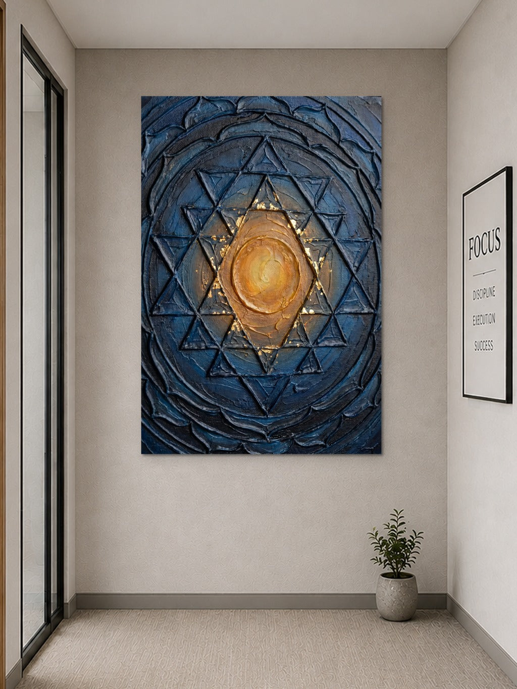 Sri Yantra Gold Impasto — room 9