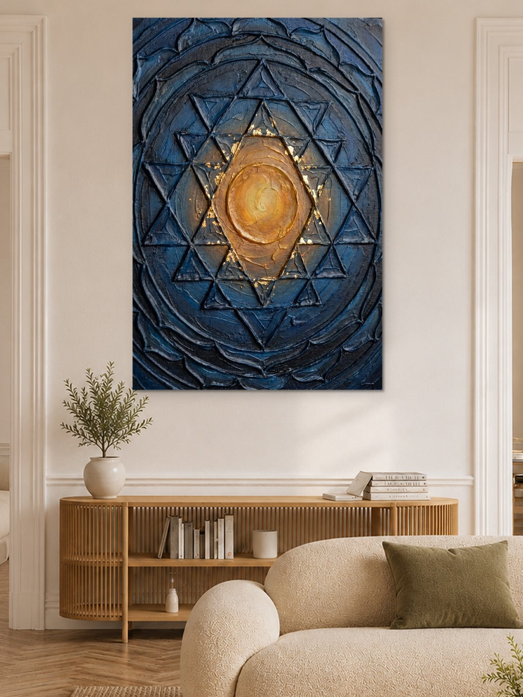 Sri Yantra Gold Impasto — room 6