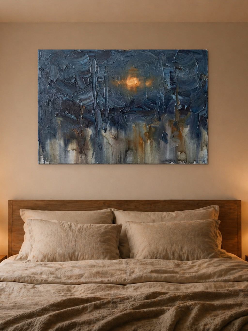 Monsoon Amber — Abstract Print — room 4