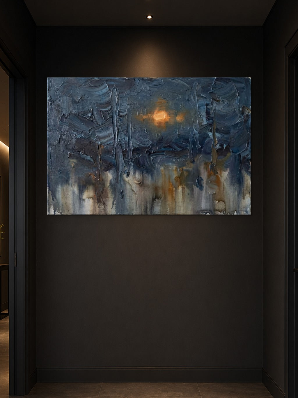 Monsoon Amber — Abstract Print — room 3