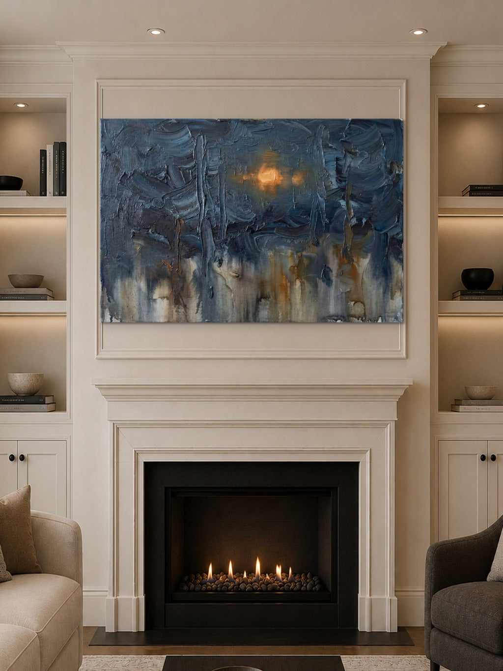 Monsoon Amber — Abstract Print — room 10