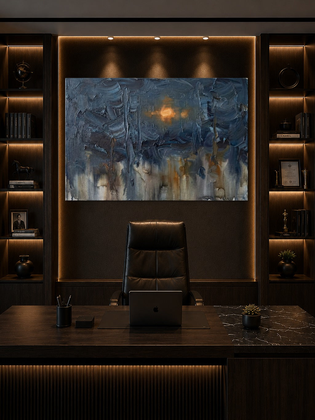 Monsoon Amber — Abstract Print — room 8