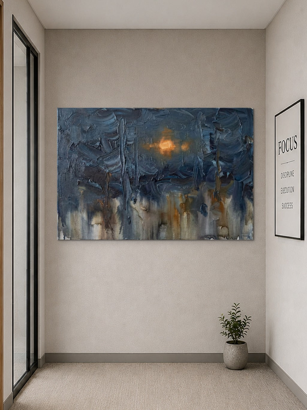 Monsoon Amber — Abstract Print — room 9