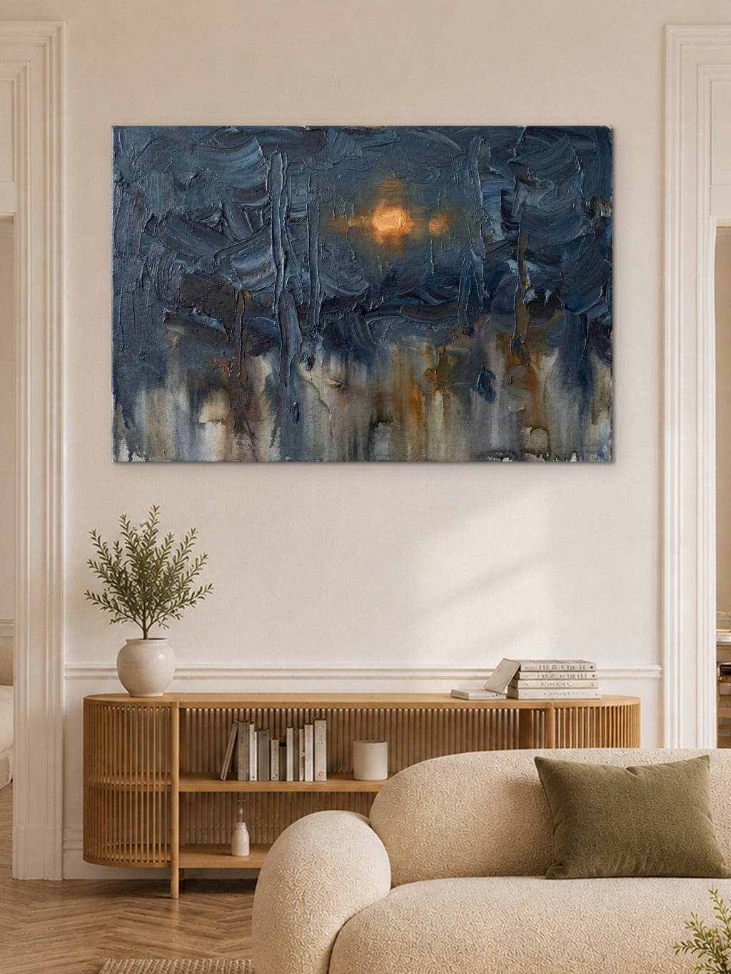 Monsoon Amber — Abstract Print — room 6