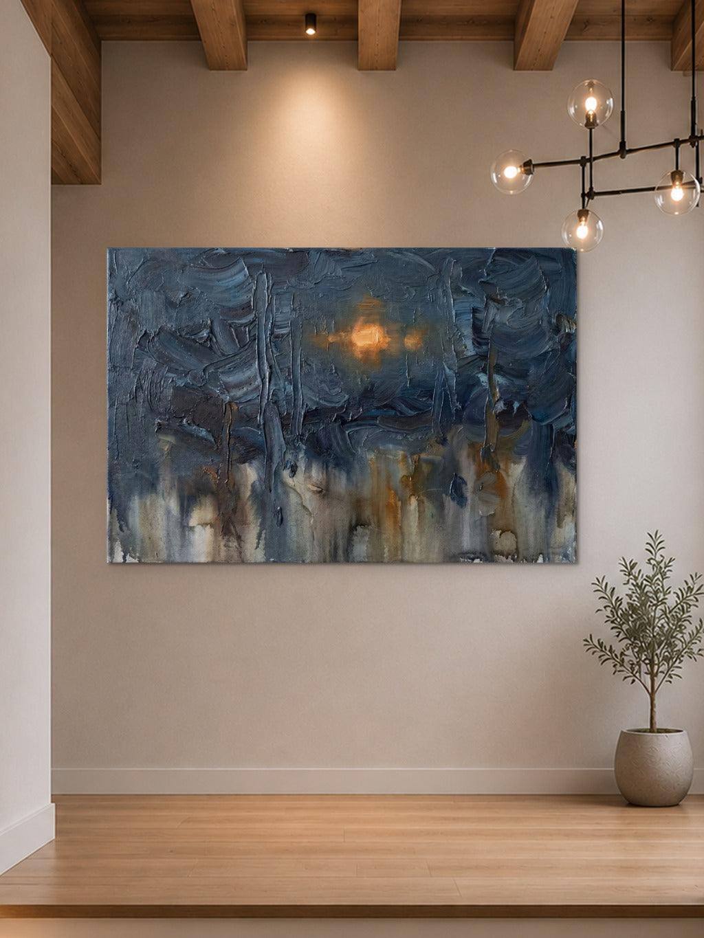 Monsoon Amber — Abstract Print — room 7