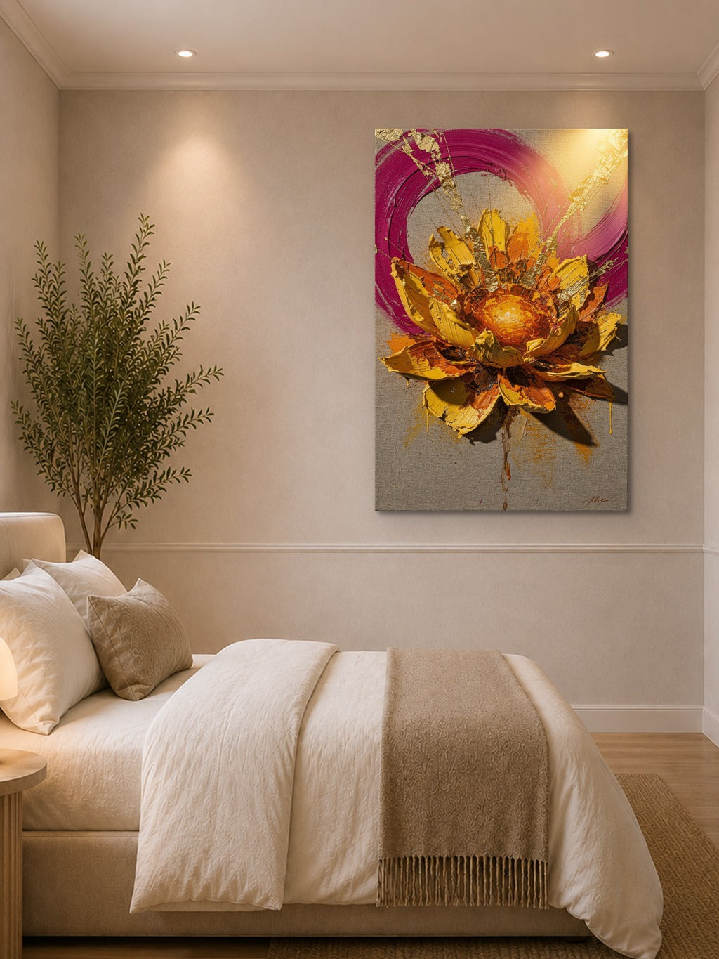 Saffron Bloom Impasto — room 1