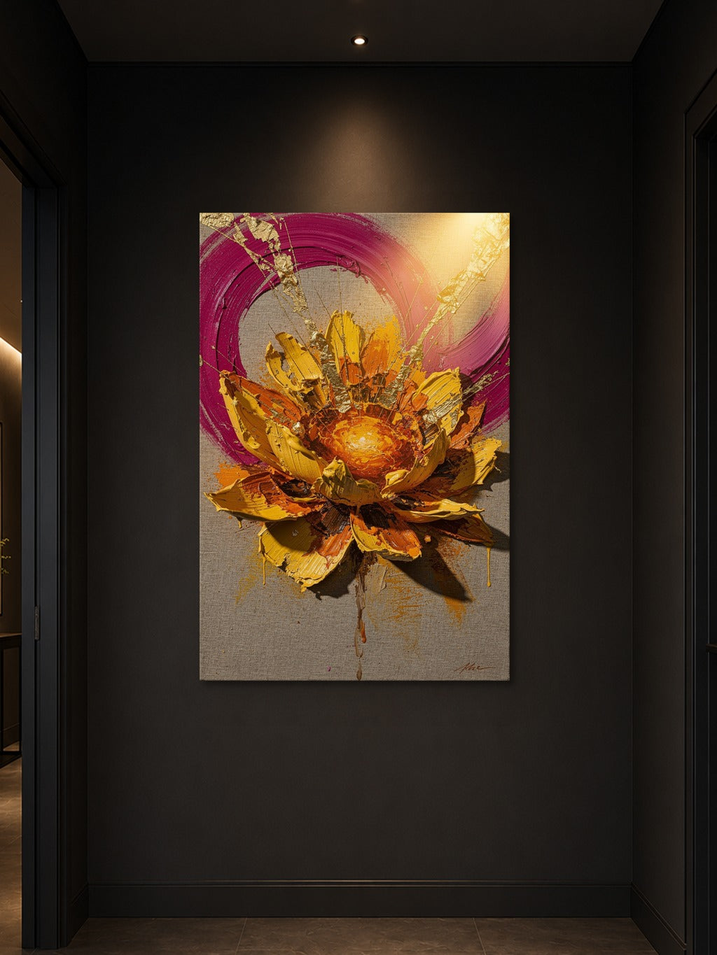 Saffron Bloom Impasto — room 3