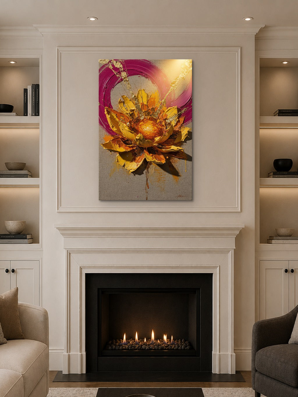 Saffron Bloom Impasto — room 10