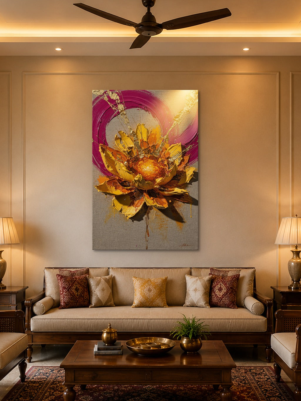 Saffron Bloom Impasto — room 2