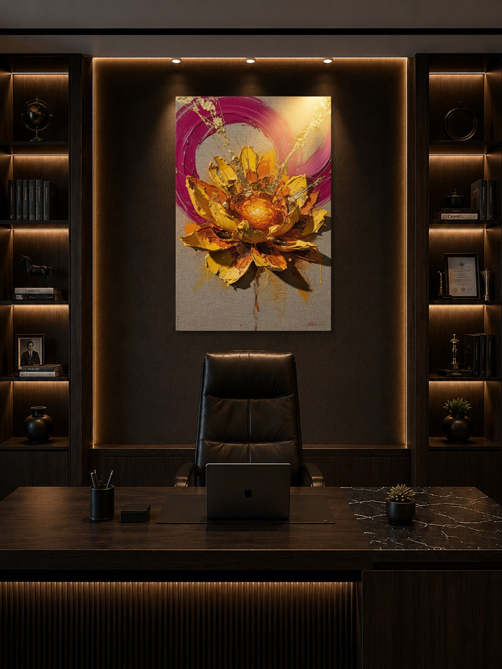 Saffron Bloom Impasto — room 8
