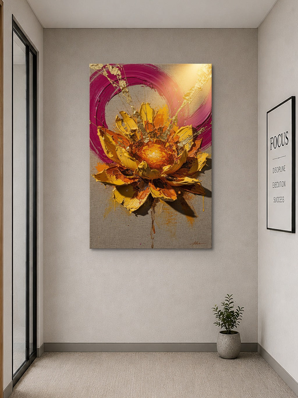 Saffron Bloom Impasto — room 9