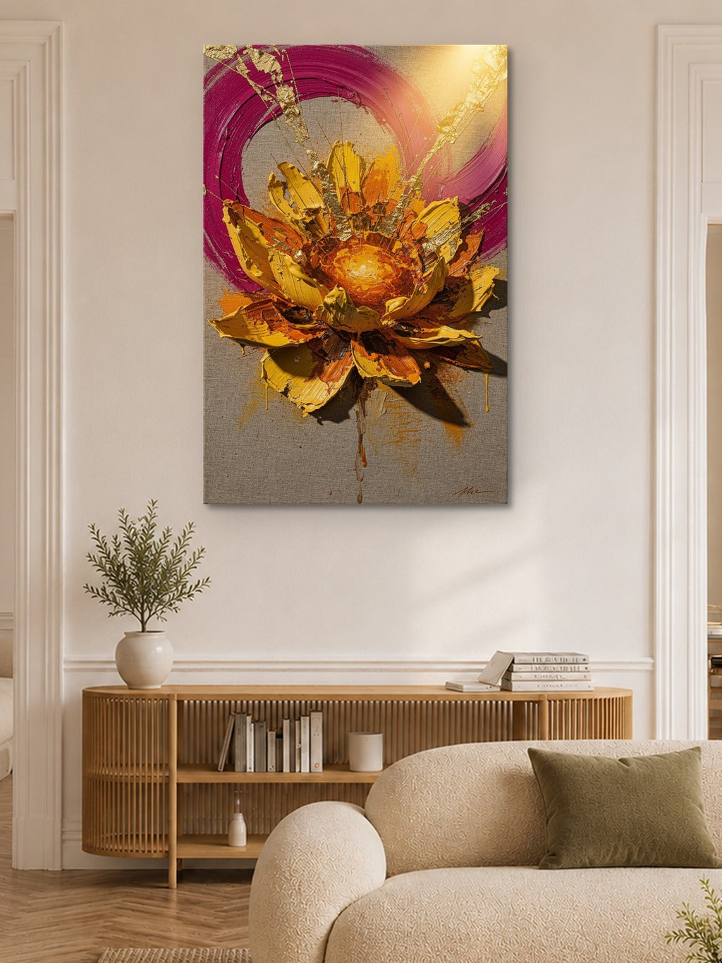 Saffron Bloom Impasto — room 6