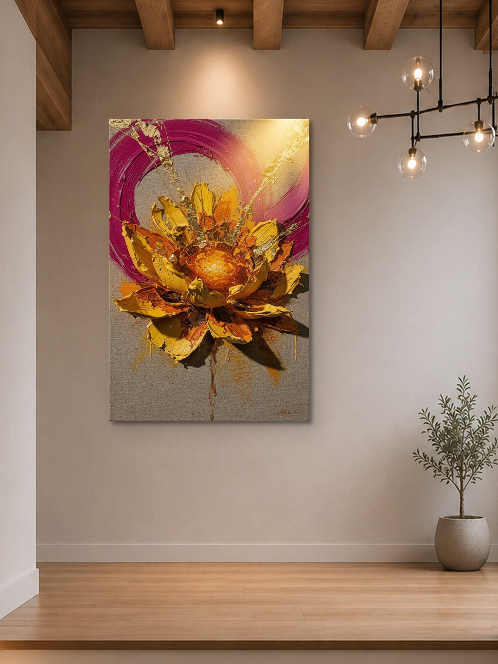 Saffron Bloom Impasto — room 7