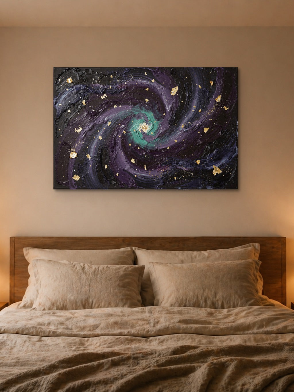 Cosmos Impasto Wall Art — room 4