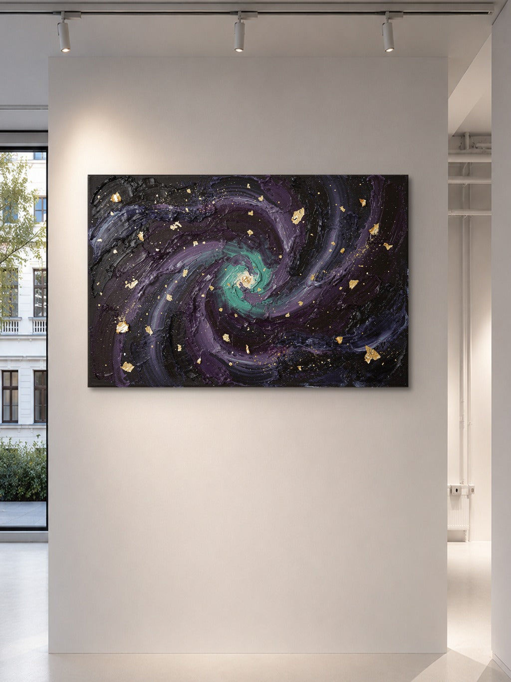 Cosmos Impasto Wall Art — room 5
