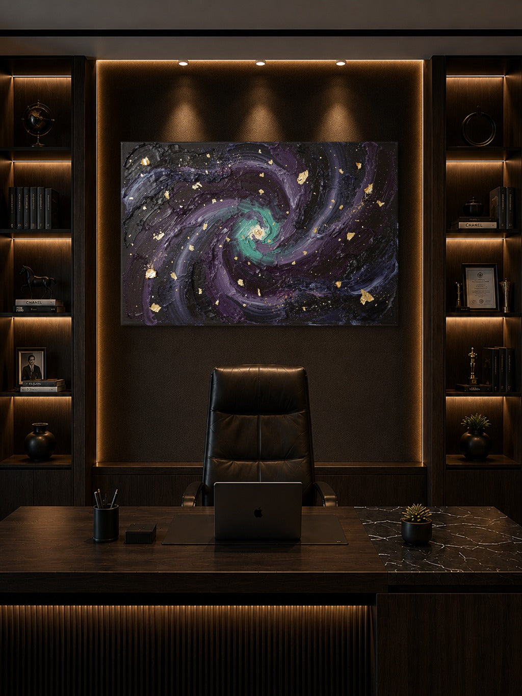Cosmos Impasto Wall Art — room 8