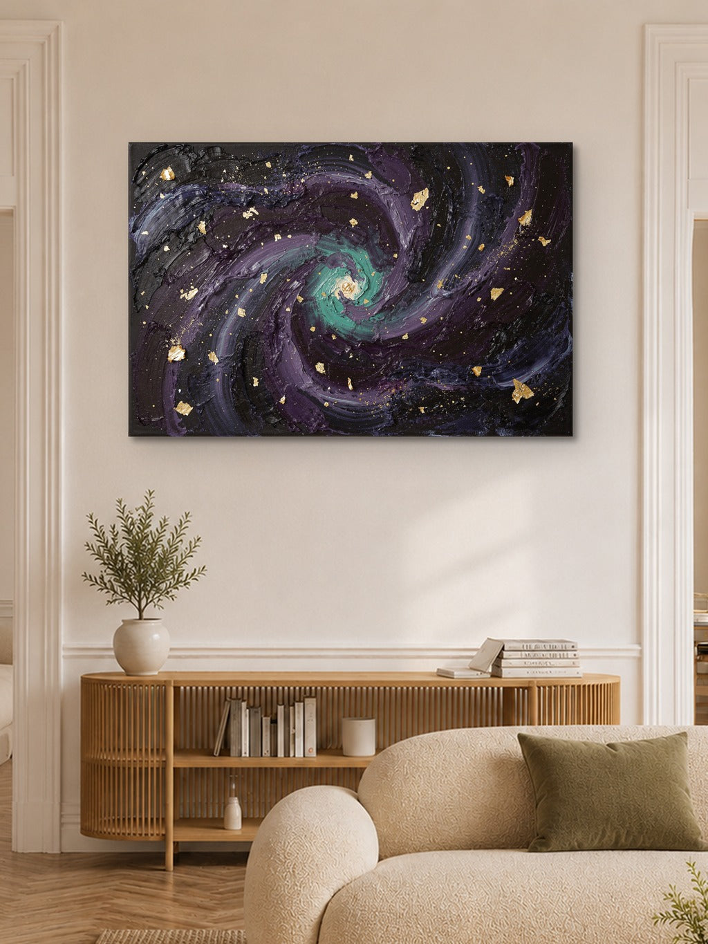 Cosmos Impasto Wall Art — room 6