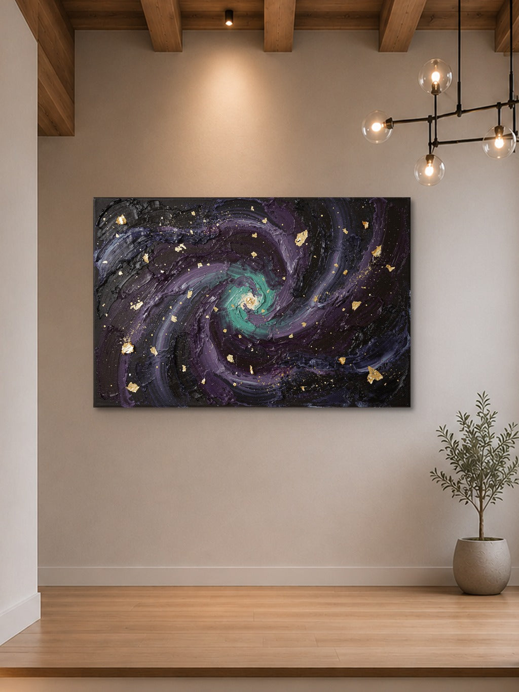 Cosmos Impasto Wall Art — room 7