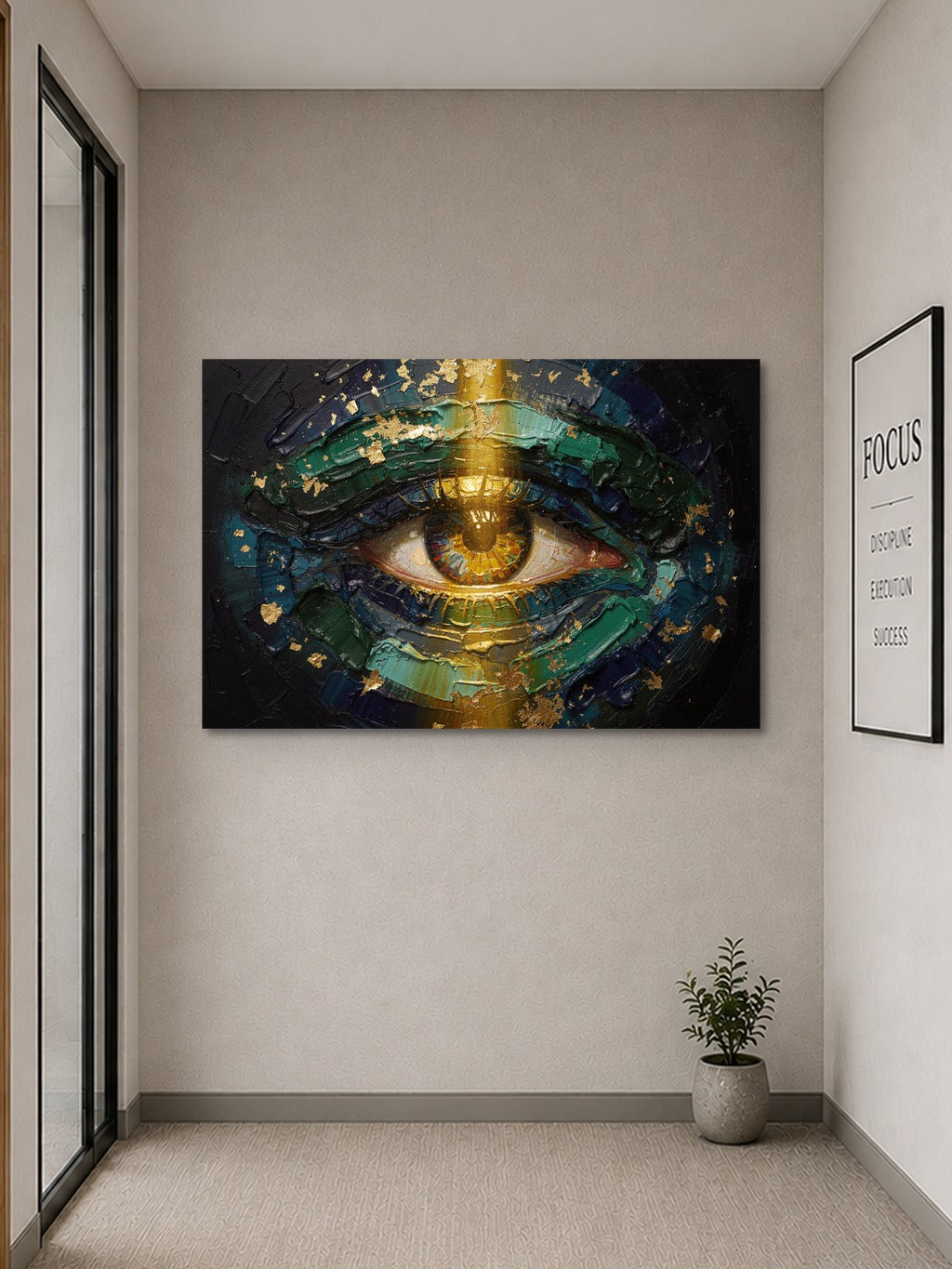 Peacock Eye Impasto Print — room 9