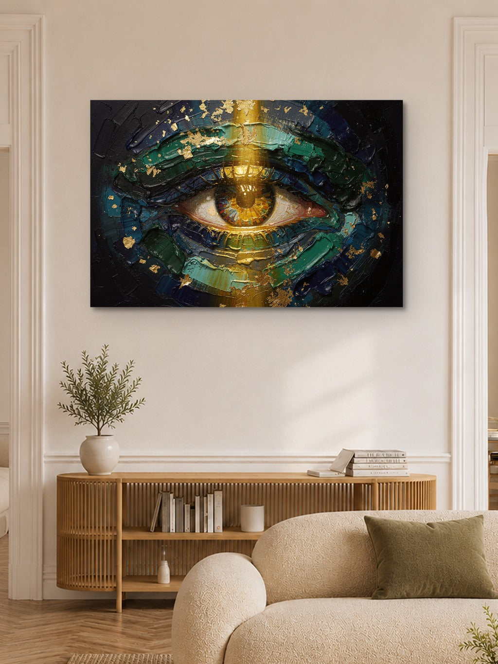 Peacock Eye Impasto Print — room 6