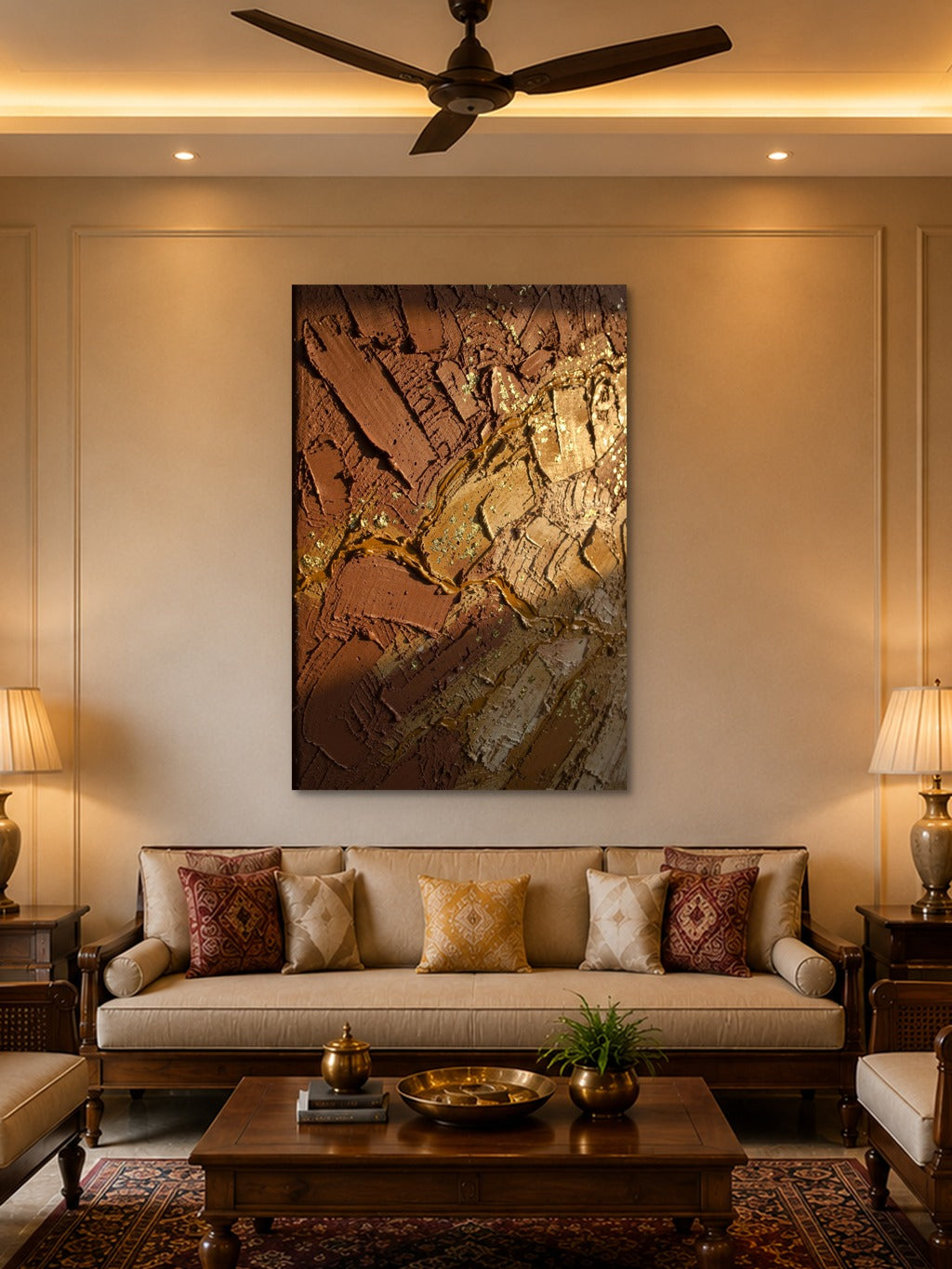 Terracotta Gold Impasto — room 2