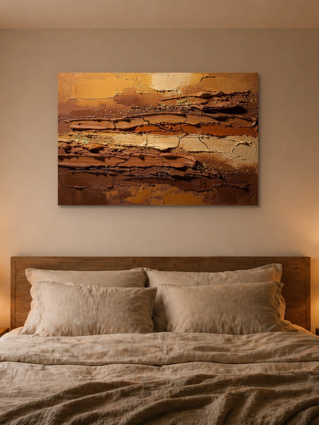 Terra Impasto Gold Wall Art — room 4