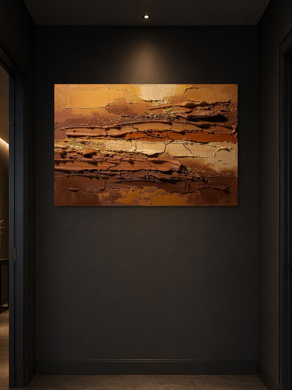 Terra Impasto Gold Wall Art — room 3