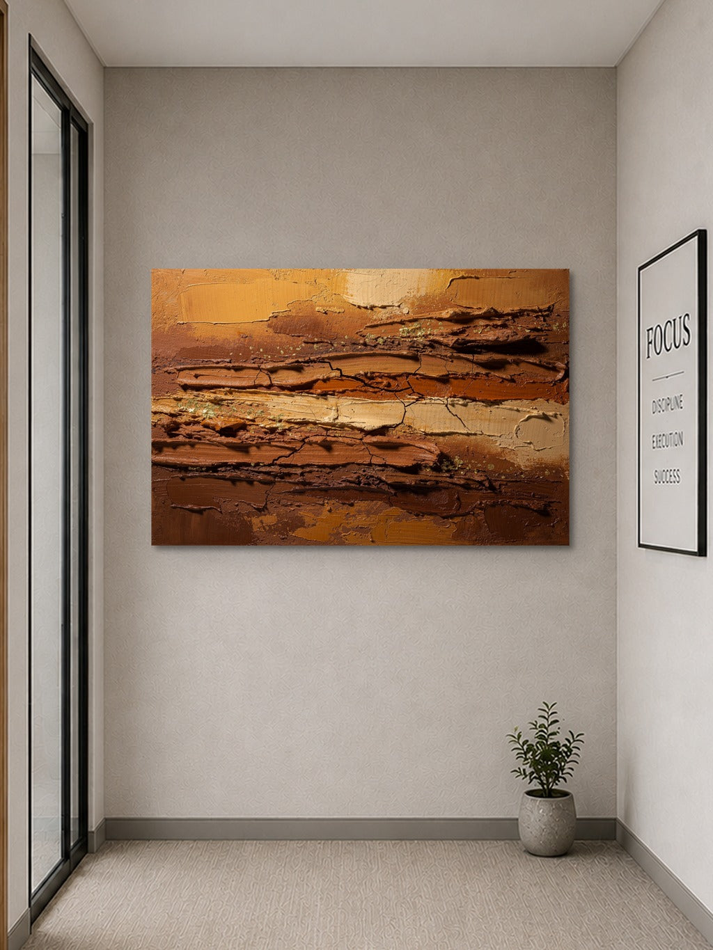 Terra Impasto Gold Wall Art — room 9