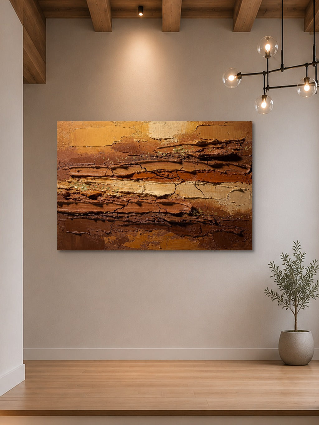 Terra Impasto Gold Wall Art — room 7