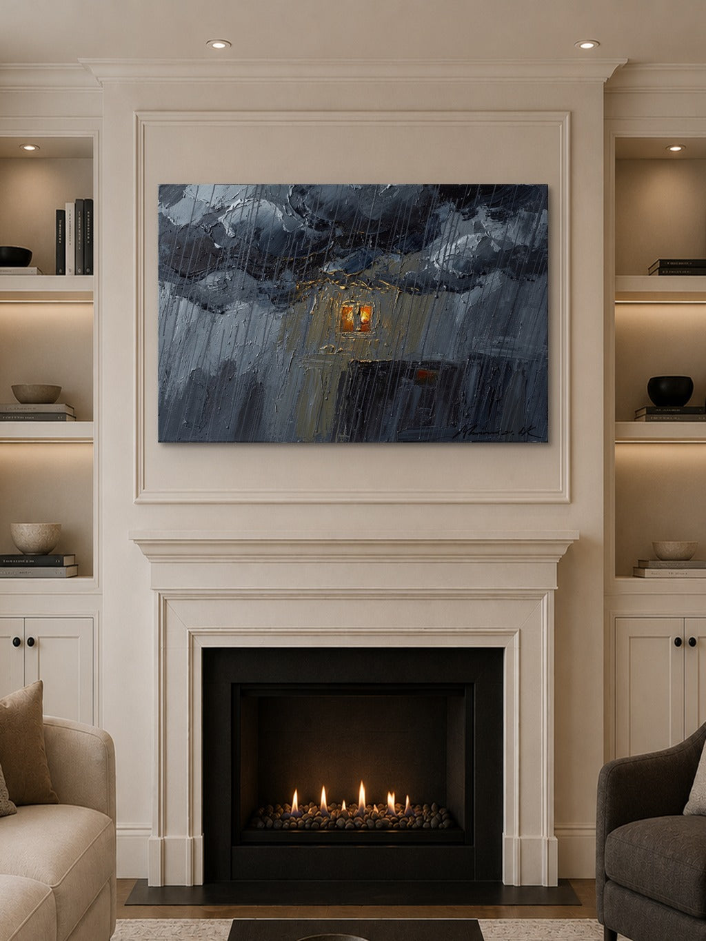 Monsoon Amber Oil Print — room 10
