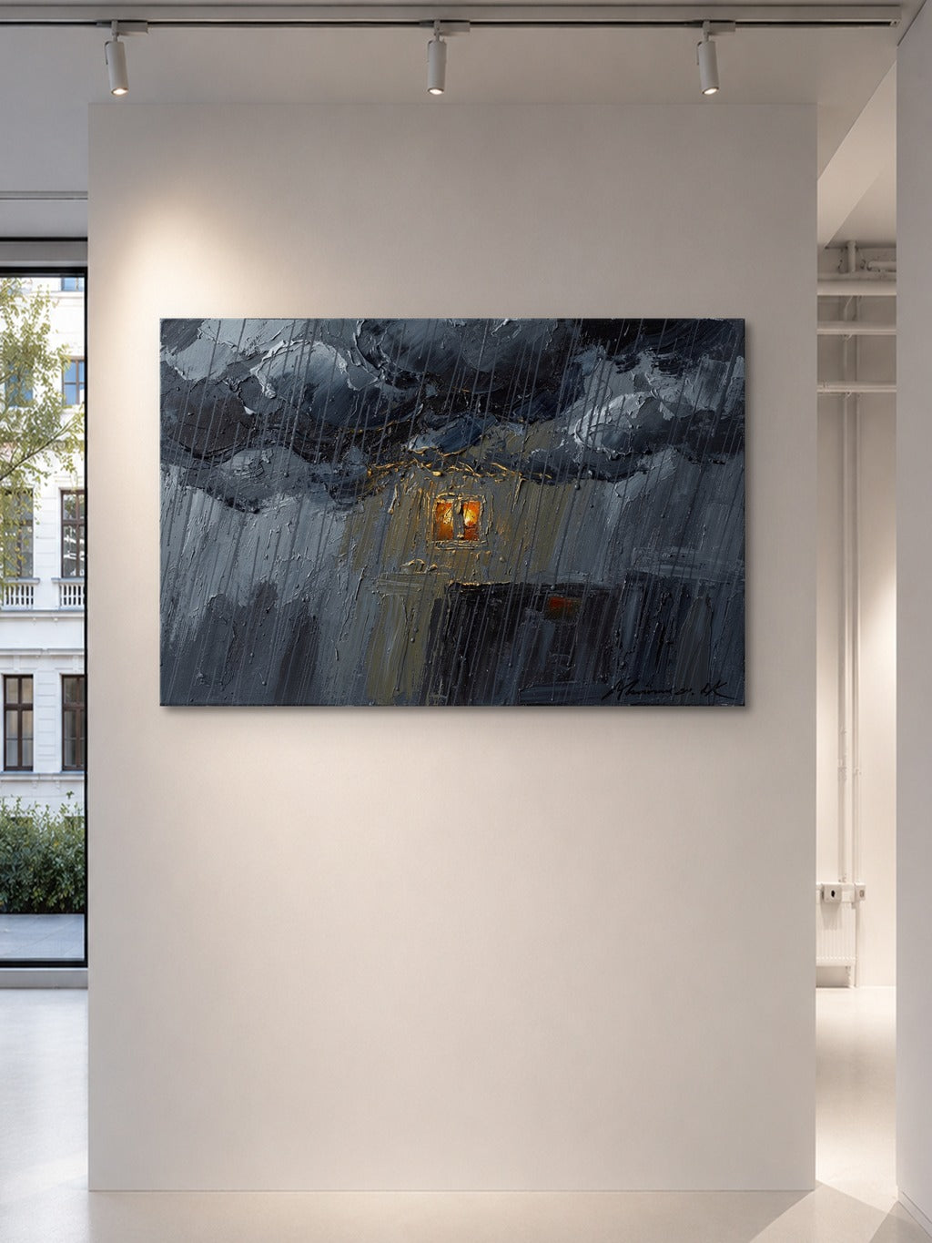 Monsoon Amber Oil Print — room 5