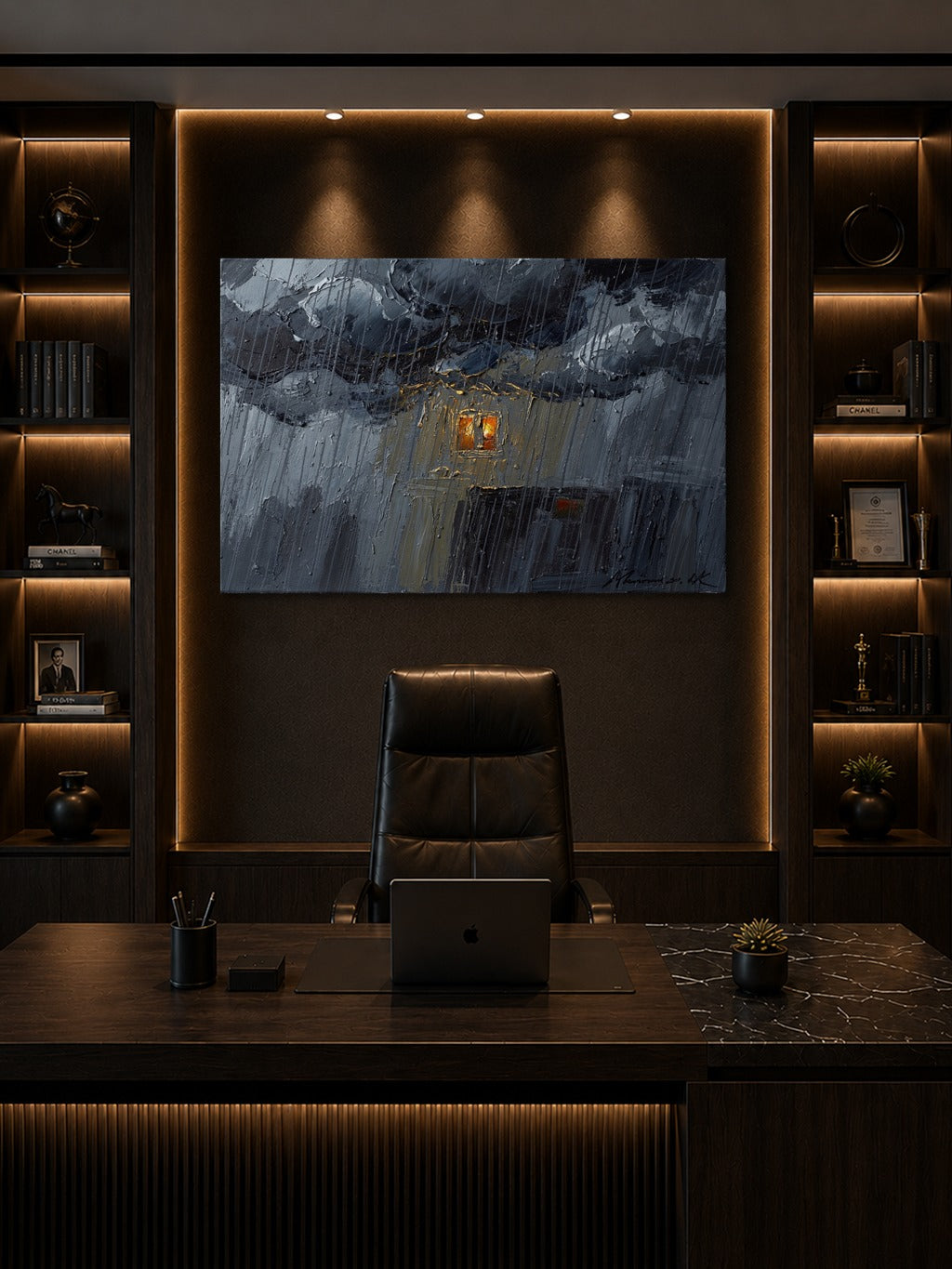 Monsoon Amber Oil Print — room 8