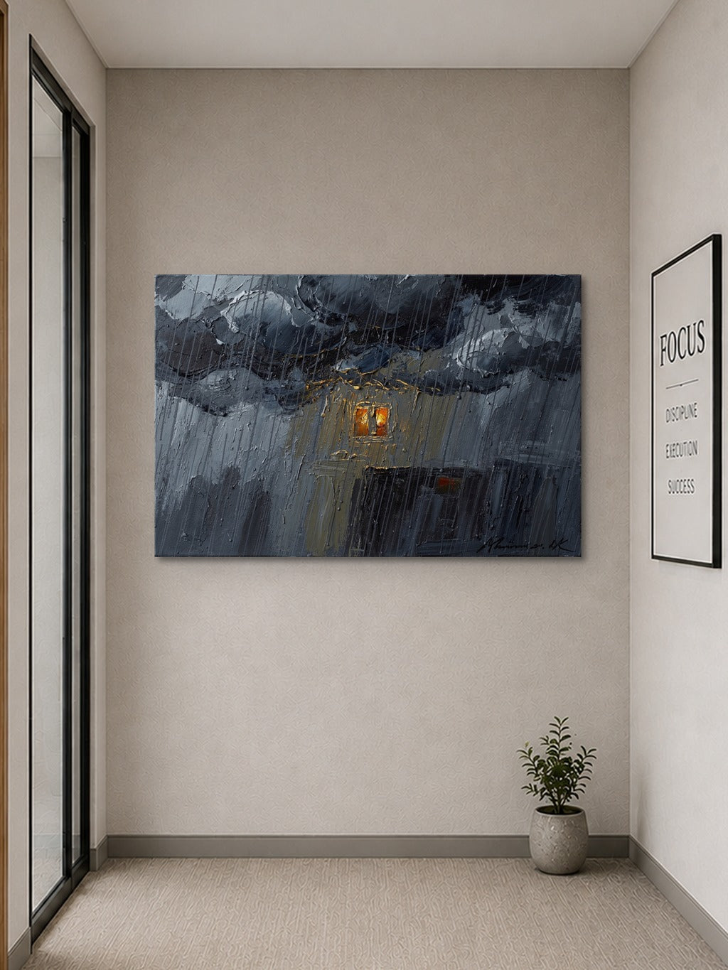 Monsoon Amber Oil Print — room 9