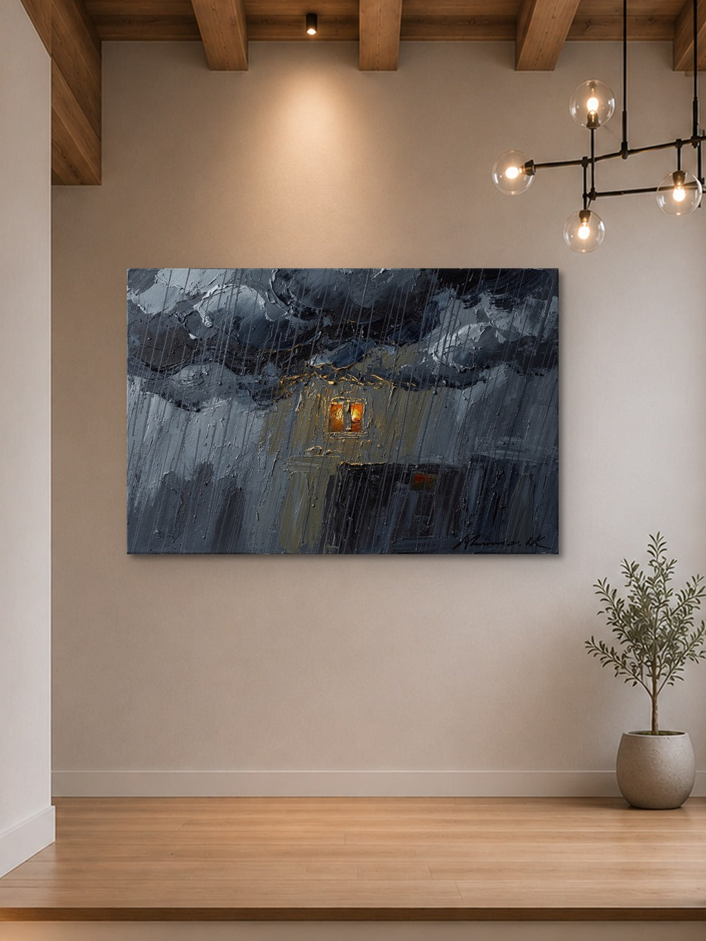 Monsoon Amber Oil Print — room 7