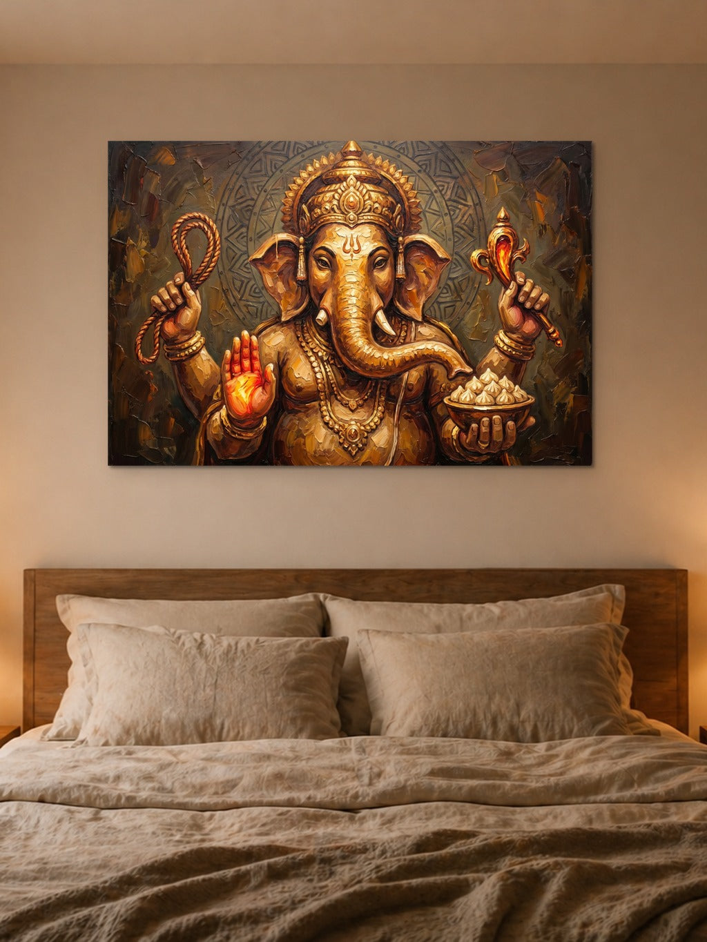 Divine Ganesha Oil Art — room 4