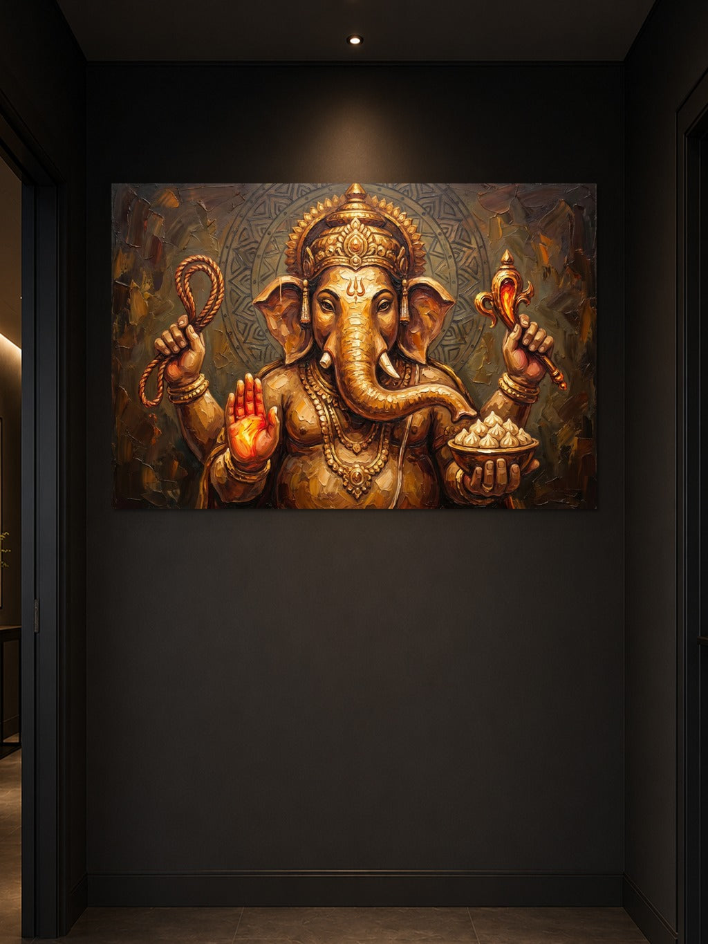 Divine Ganesha Oil Art — room 3