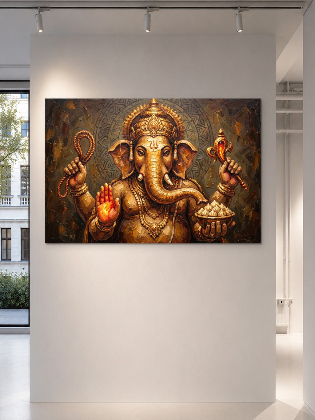 Divine Ganesha Oil Art — room 5