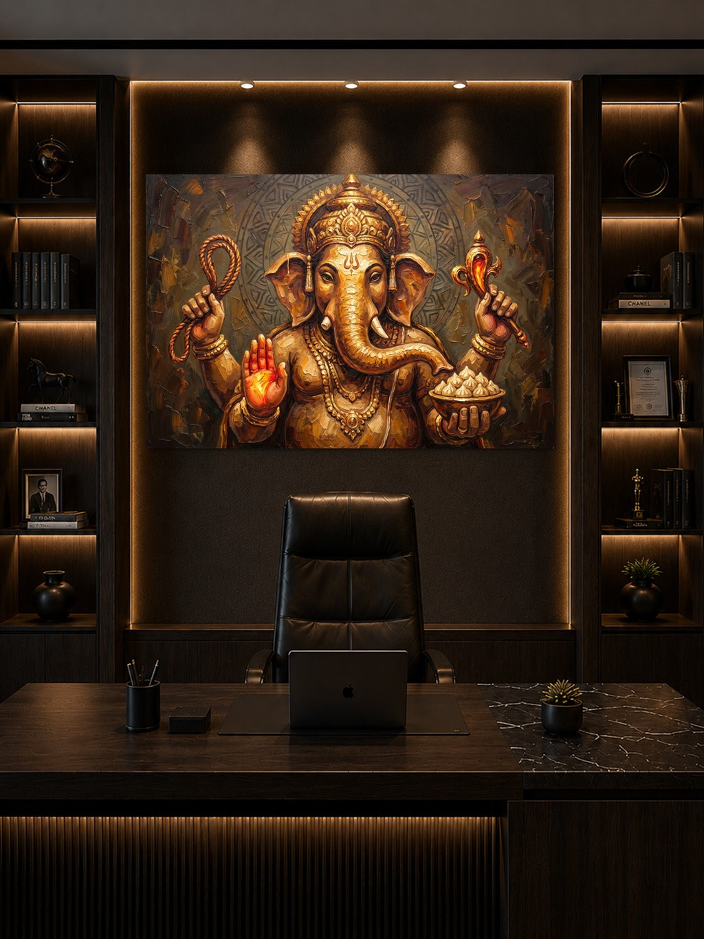 Divine Ganesha Oil Art — room 8