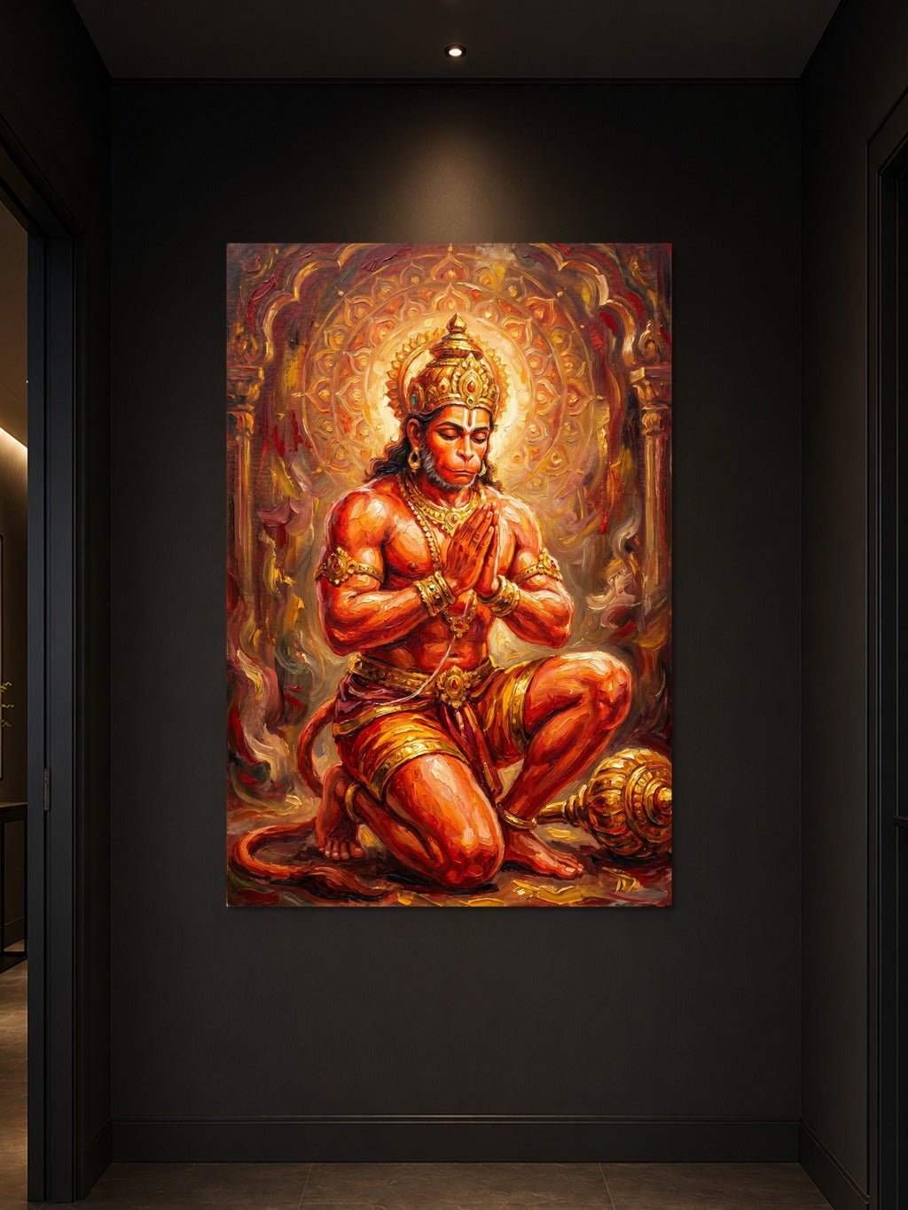 Hanuman in Divine Prayer — room 3